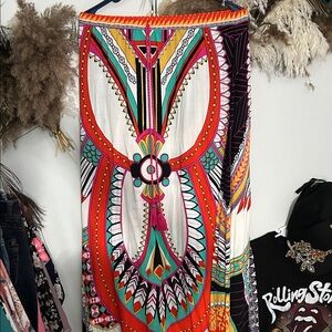 Flying Tomato Colorful Geometric Maxi Skirt